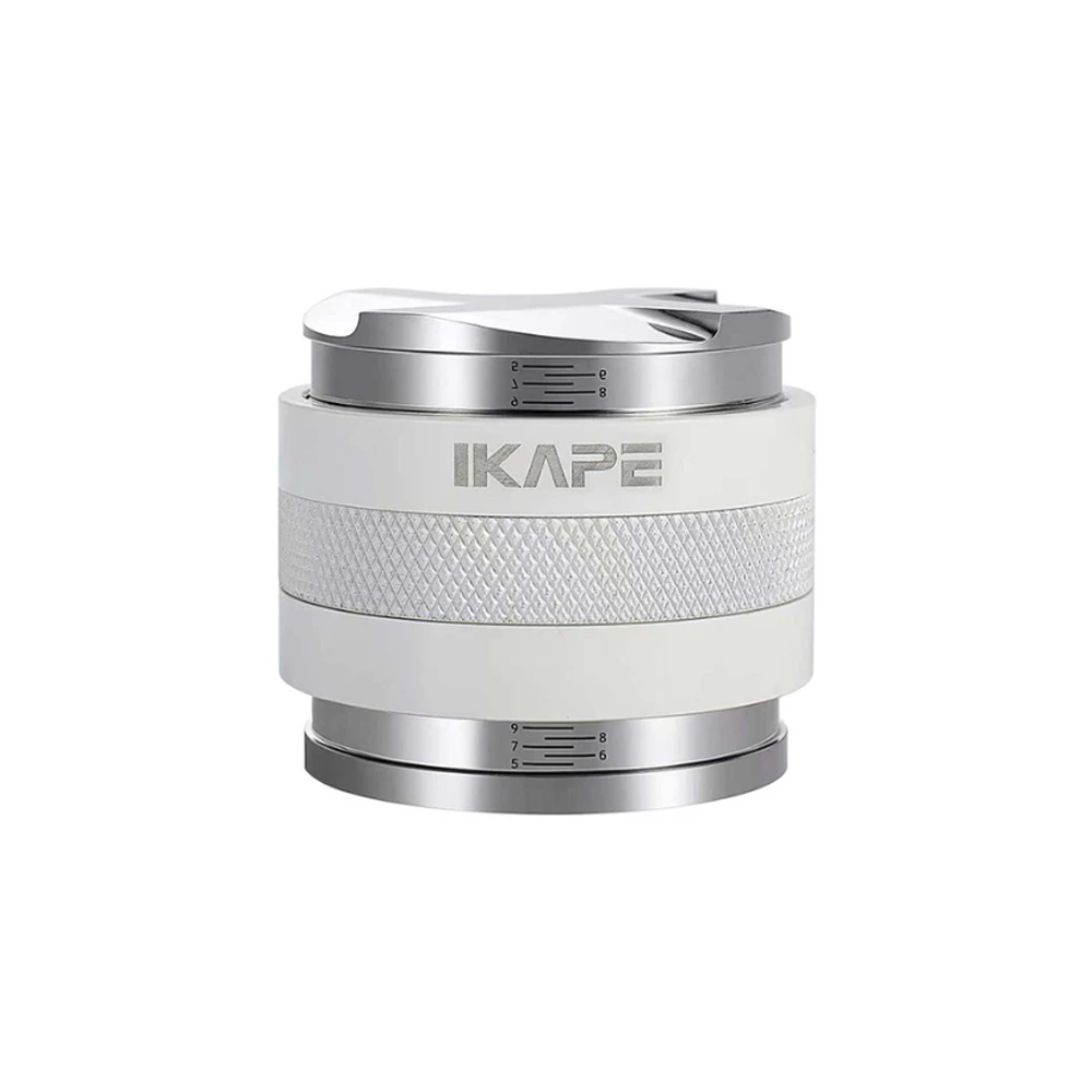 IKAPE Coffee Distributor & Hand Tamper, 2 in 1 Adjustable Depth Espresso Distributor