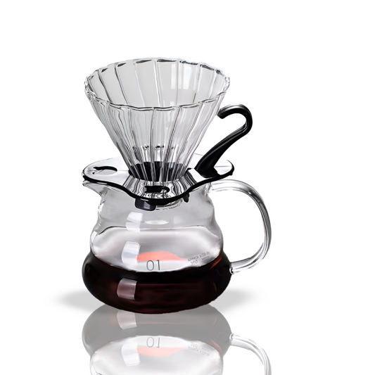 Glass V60-style dripper and server carafe set | Size 01