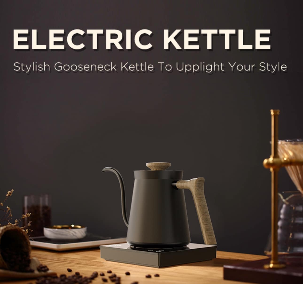Electric Temperature-controlled gooseneck kettle