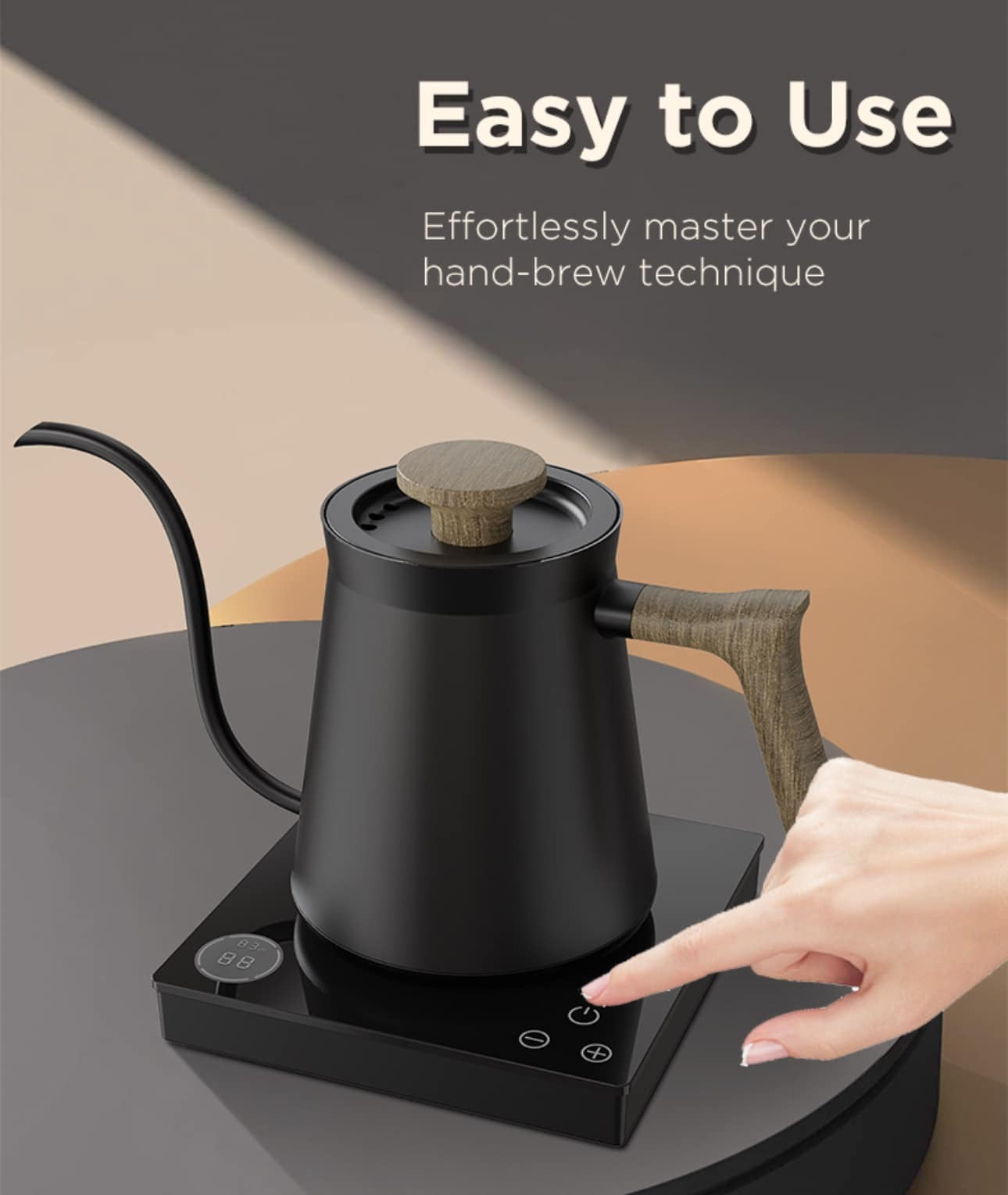 Electric Temperature-controlled gooseneck kettle