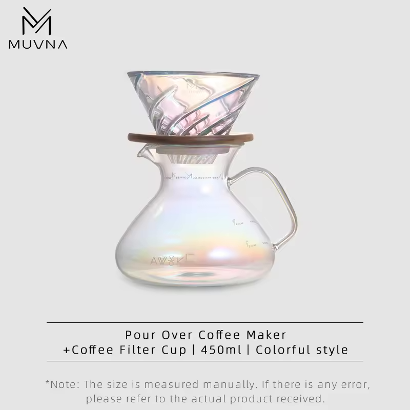 MUVNA Glass pourover set | V60 Size 01