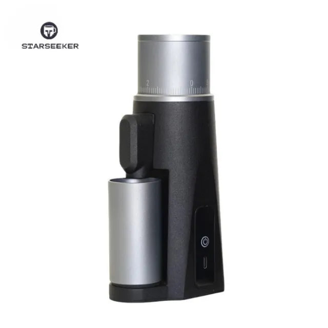 EDGE Mini Portable Coffee Grinder - 38mm Conical Burrs, USB-C Fast Charge, 50 Grinds per Charge