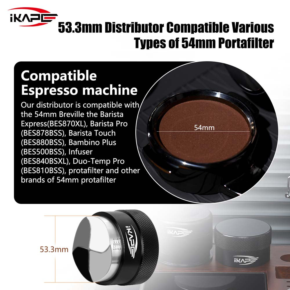 IKAPE Coffee Distributor, Espresso Gravity Distributor