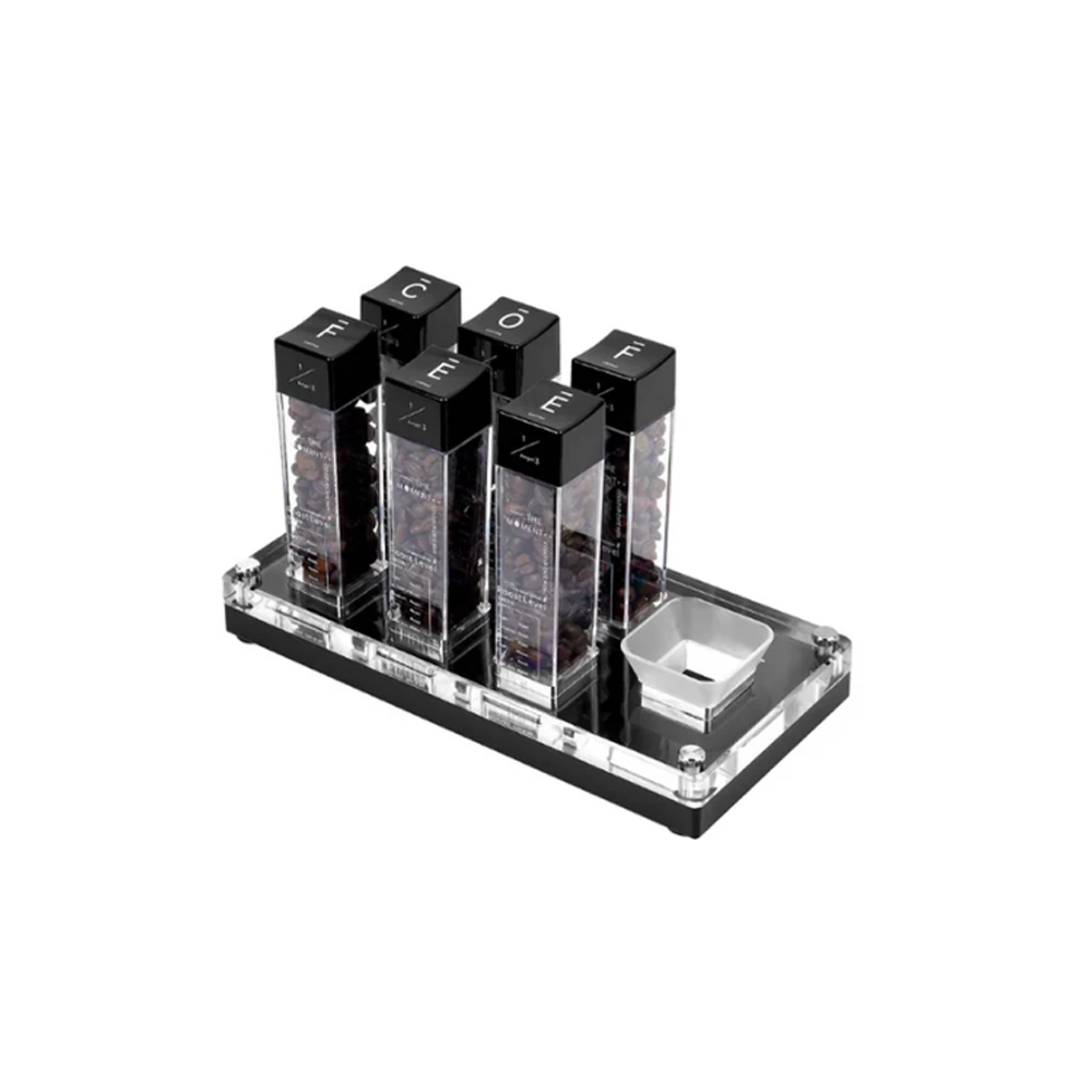 IKAPE Coffee Bean Cellars with Stand & Hopper 6 Tubes and 12 Tubes