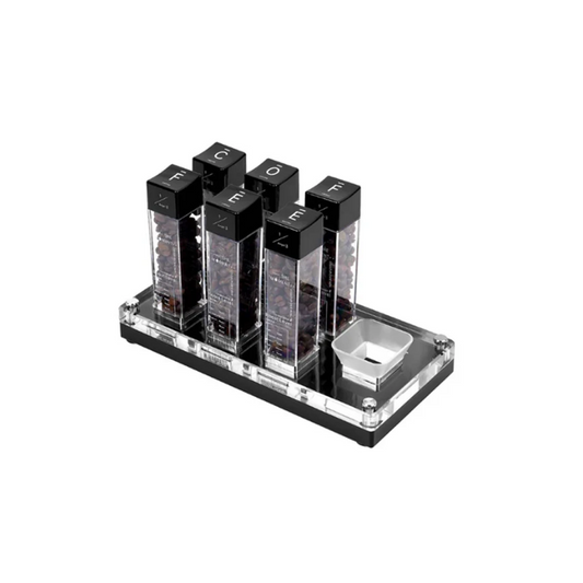 IKAPE Coffee Bean Cellars with Stand & Hopper 6 Tubes and 12 Tubes