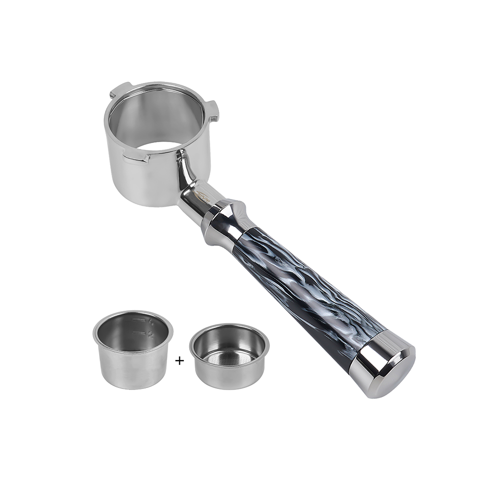 IKAPE Espresso Machinie Bottomless  Portafilter with Basket (illusionary Stream)
