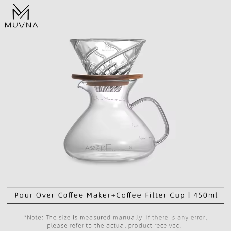 MUVNA Glass pourover set | V60 Size 01